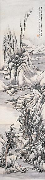 何维朴 1914年作 雪景图 镜心 设色纸本