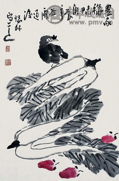 李福林 农家秋味 立轴 设色纸本
