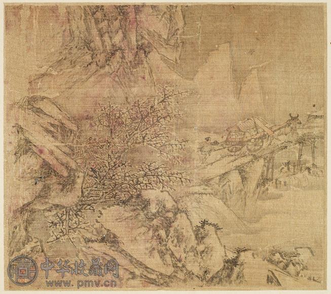 约十七世纪 杂名 人物山景图册 册页(8开) 设色 纸