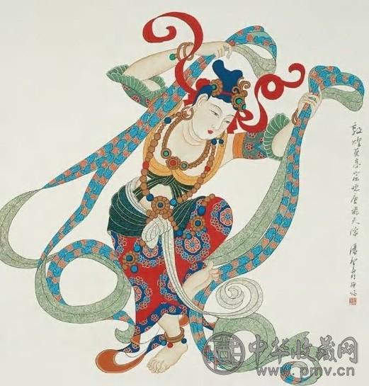 潘絜兹 当代 敦煌飞天 轴