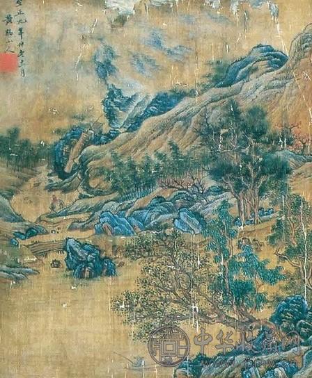 王蒙 山水 立轴 纸本