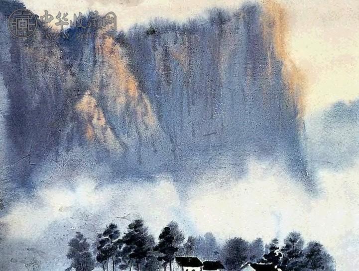 田宇高 华嶽晨曦 镜心 设色纸本
