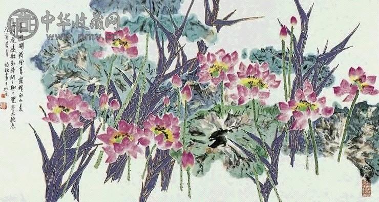 近现代 郭怡孮 花卉 镜心