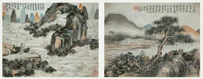 清 黎简 山水 册页