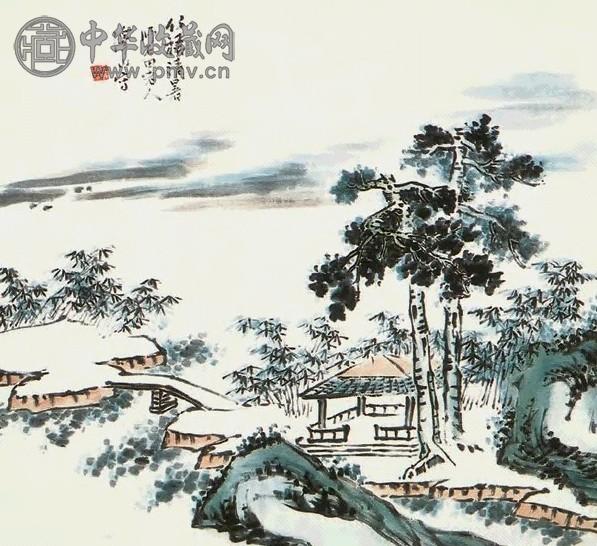 项文彦 山水 镜心 纸本