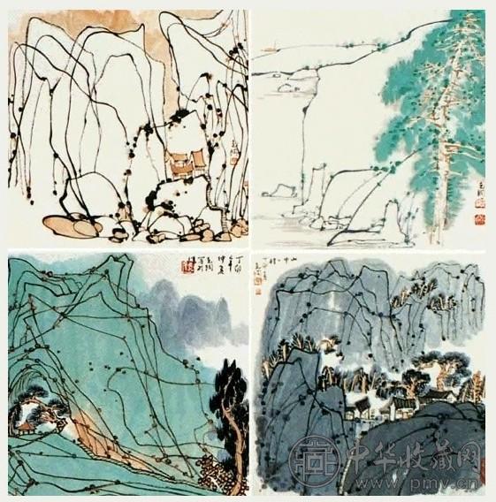 孙克纲 画里溪山 册页(10开选4)