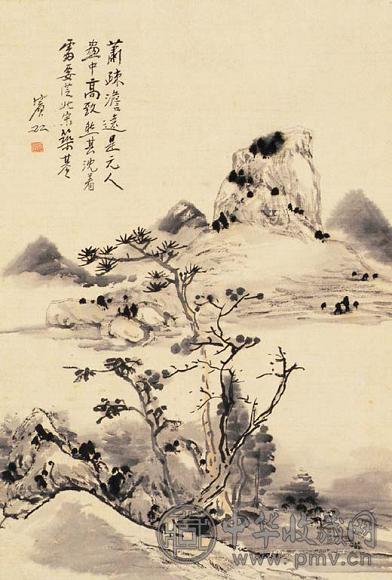 黄宾虹(款) 山水 立轴