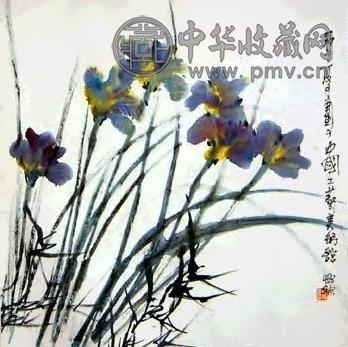 郭怡孮 花卉 镜心 设色纸本