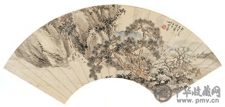 姚钟藩 山水 扇面