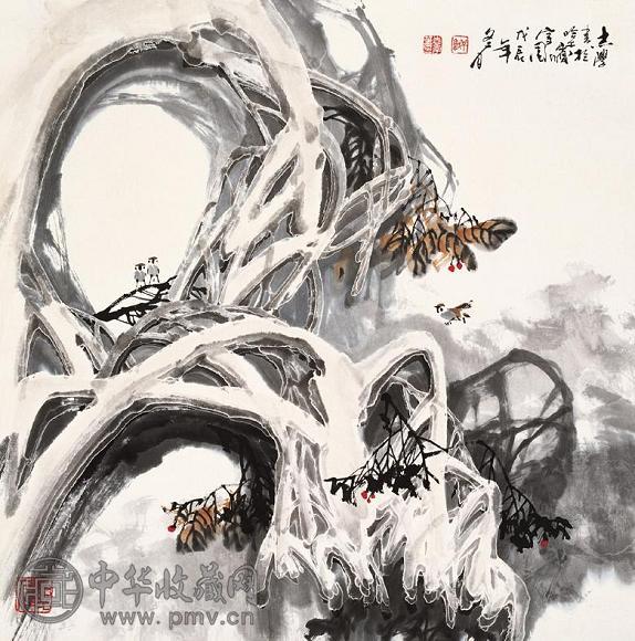 于志学 雪图 立轴 纸本