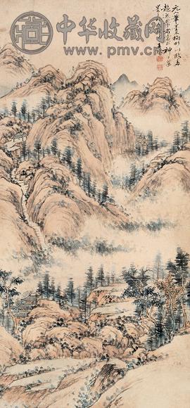 王玖 山水 立轴 纸本