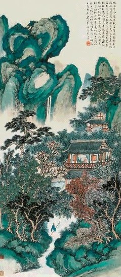 禹之鼎 山水 立轴 纸本