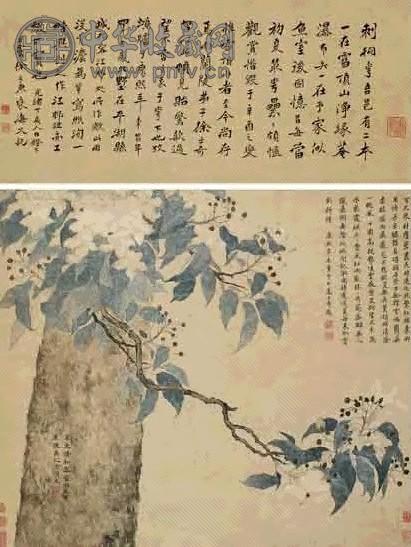 禹之鼎 刺桐花 轴
