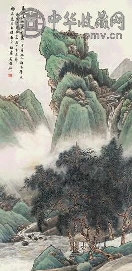 吴榖祥 松亭观云图 立轴 设色纸本