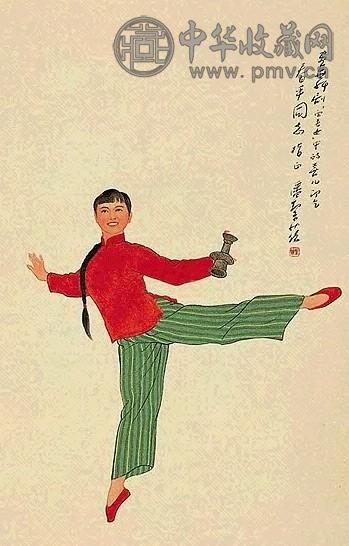 当代 潘絜兹 白毛女 轴