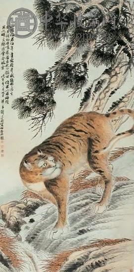 任伯年 送富图 轴