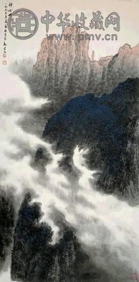 魏紫熙 1995年作 神女峰 立轴 设色纸本