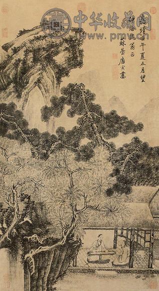 唐寅(款) 山水 立轴