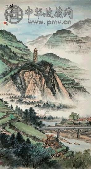 周元亮 1962年作 延安颂 镜心 设色纸本