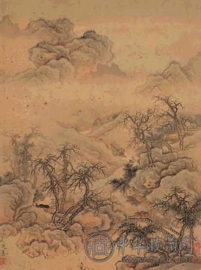 文嘉 归乡图 立轴 设色绢本