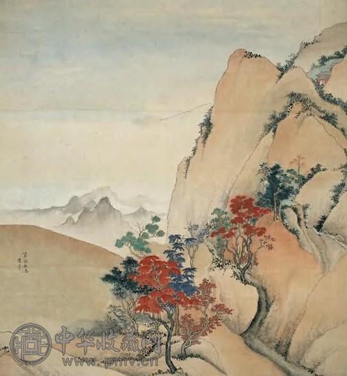 潘素 翠微秋色图 立轴 设色绢本