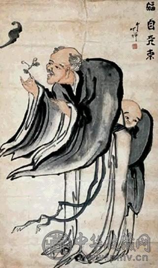 竹禅 福自天来 镜心 设色纸本