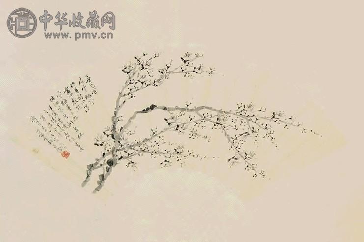 金心兰 梅花 扇面 纸本