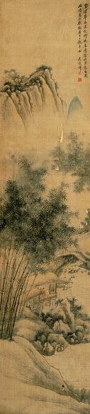 吴穀祥 空朦翠雨 立轴 绢本
