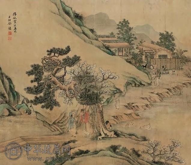 徐镛 山水 立轴 设色绢本