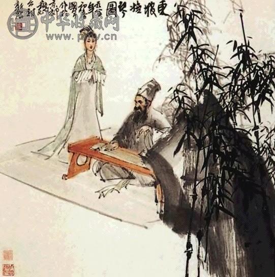 史国良 东坡抚琴图 轴