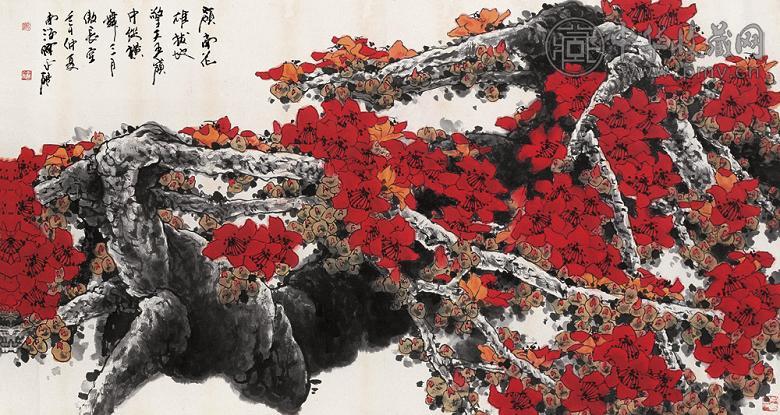 陈永锵 红棉图 镜心 设色纸本