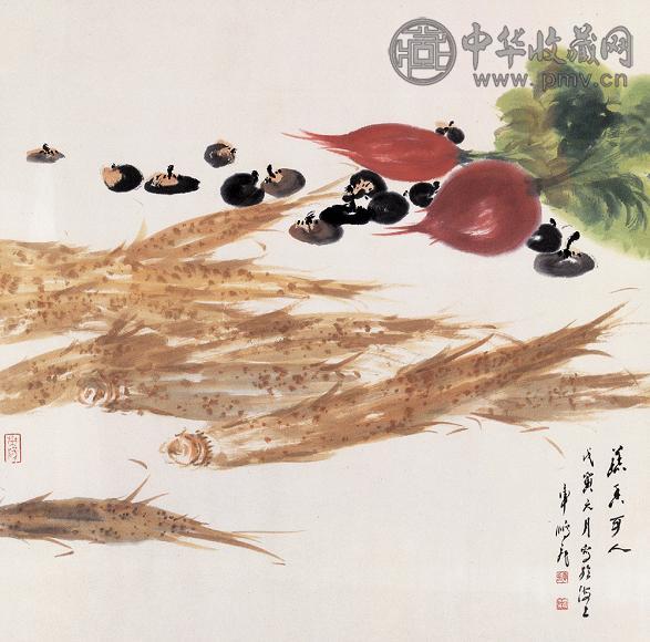 车鹏飞 蔬香可人图 镜心 设色纸本