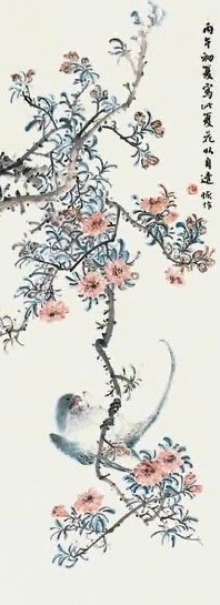 陆恢 花鸟 立轴 纸本