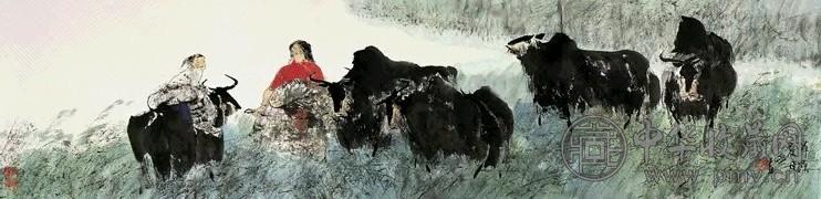 当代 王明明 草原夏日 镜心