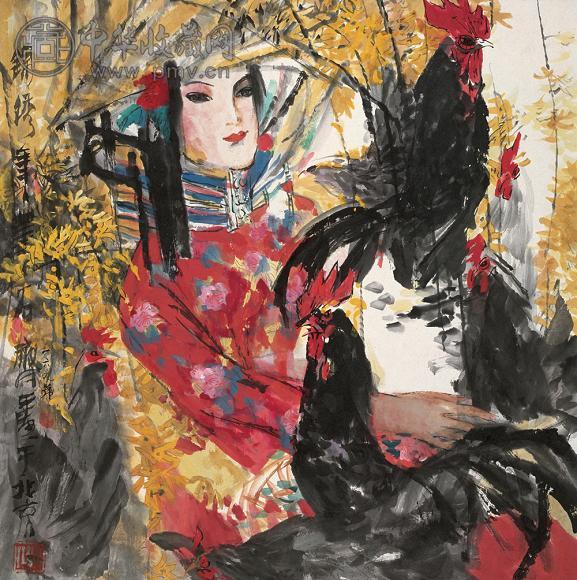 石齐 锦绣年华 镜心 设色纸本