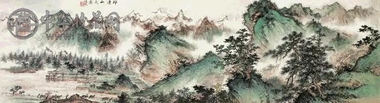 近现代 周怀民 祁连山之春 幅