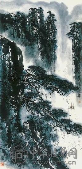刘宝纯 山水 立轴 纸本