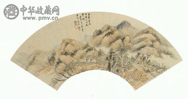 吴湖帆 山水 扇片