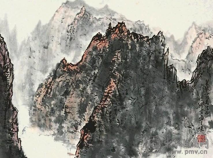 张登堂 山水 立轴 纸本