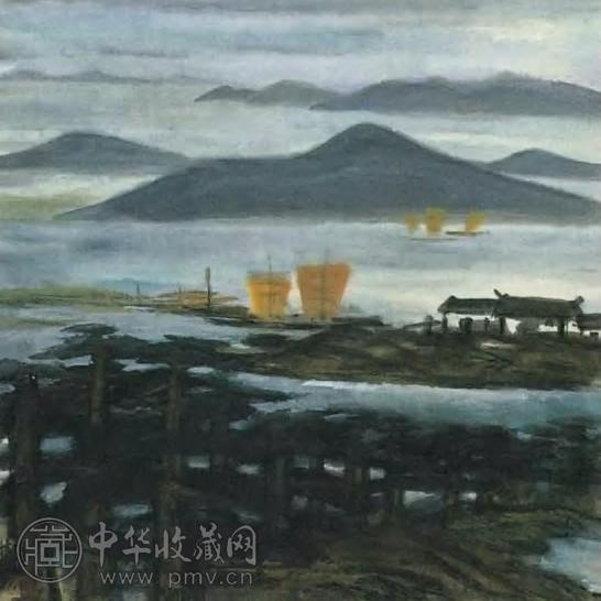 林风眠 近代 风景 镜心