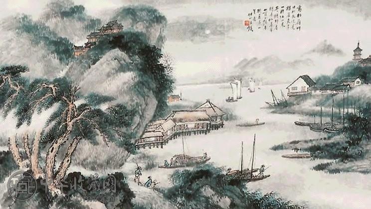 王琦 山水 立轴 纸本