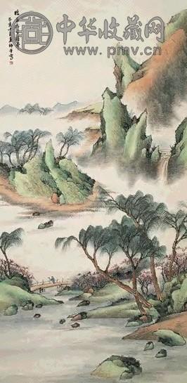 近现代 王师子 春山图 轴