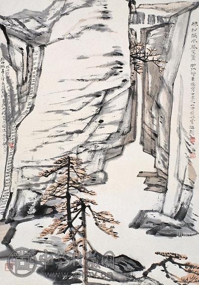 何海霞 山水 镜心 设色纸本