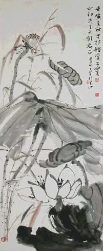 子登 花卉 镜心