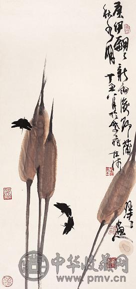 张立辰 1997年作 花鸟 镜心 设色纸本