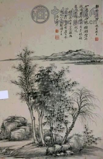 沈塘 山水 立轴