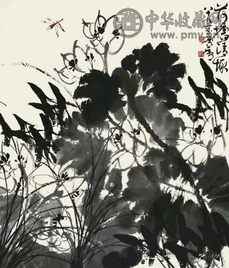 许麟庐 2004年作 荷塘清趣图 镜心 设色纸本