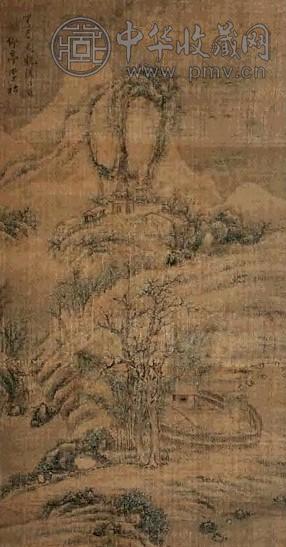 清中期 李铎 雪景山水 轴