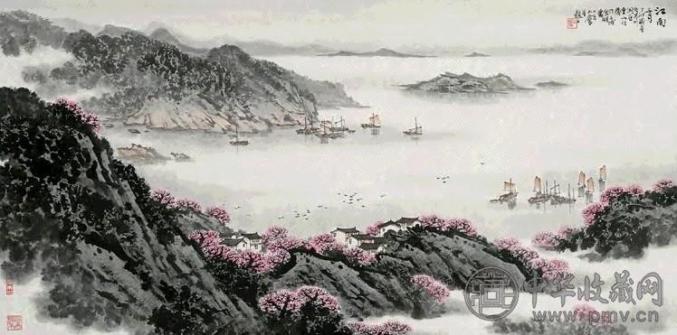 宋玉麟 1987年作 江南春色 镜心 设色纸本