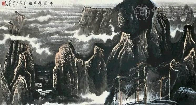 李可染 山水 镜心 纸本